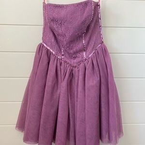 Betsey Johnson Lace and Tulle Mini Dress